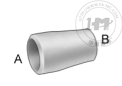 标准壁厚对接焊铝无螺纹管接头 - 变径直接头(对接焊)