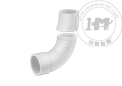 标准壁厚白色PVC管接头 - 可变角度弯头(双承)