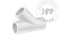标准壁厚白色PVC管接头 - 等径Y形三通接头(全承)