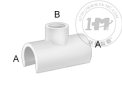 标准壁厚白色PVC管接头 - 三通分接头(内螺纹)