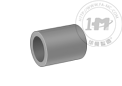 厚壁深灰色PVC无螺纹管接头和法兰 - 等径套管直接头(双承)
