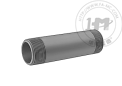 厚壁深灰色PVC管螺纹接套 - 等径管螺纹接套(外螺纹)