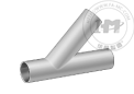 不锈钢对接焊管接头 - Y型三通对接焊接头(对接焊)