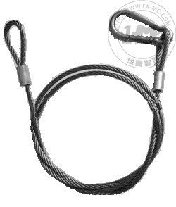 环-钩可调节钢丝系索绳